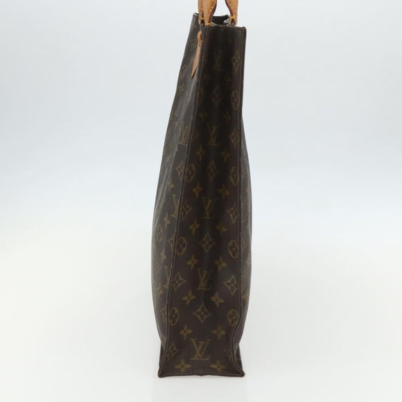 LOUIS VUITTON Monogram Sac Plat Hand Bag M51140 LV Auth bs31305