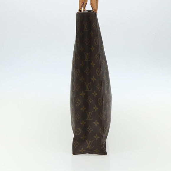 LOUIS VUITTON Monogram Sac Plat Hand Bag M51140 LV Auth bs31305