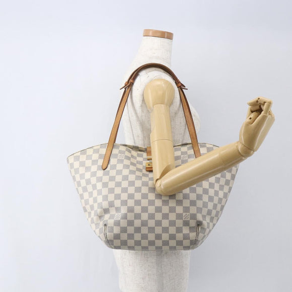 LOUIS VUITTON Damier Azur Salina PM Shoulder Bag N41208 LV Auth bs31306