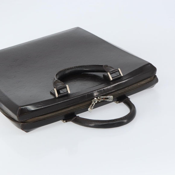 LOUIS VUITTON Monogram Grasse Erwin Hand Bag Black M46580 LV Auth bs31307