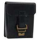 LOUIS VUITTON Pister Shoulder Bag Leather Black M92222 LV Auth bs31308-1