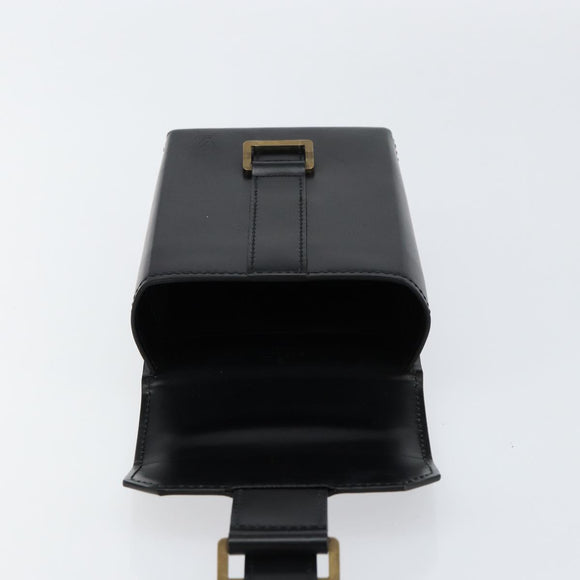 LOUIS VUITTON Pister Shoulder Bag Leather Black M92222 LV Auth bs31308