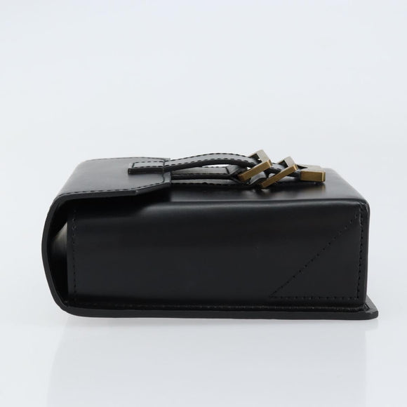 LOUIS VUITTON Pister Shoulder Bag Leather Black M92222 LV Auth bs31308