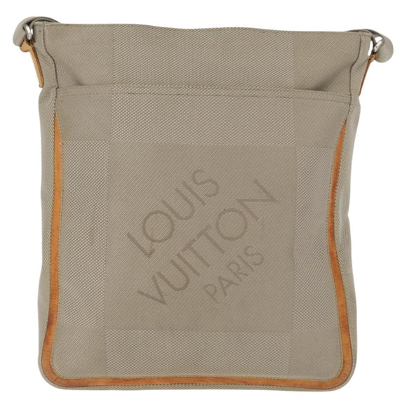 LOUIS VUITTON Damier Geant Compignon Messenger Bag Gray M93046 LV Auth bs31309