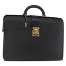 LOUIS VUITTON Epi Serviette Fermoir Business Bag Black M54352 LV Auth bs31310-1