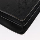 LOUIS VUITTON Epi Serviette Fermoir Business Bag Black M54352 LV Auth bs31310-8