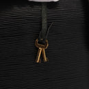 LOUIS VUITTON Epi Serviette Fermoir Business Bag Black M54352 LV Auth bs31310-18