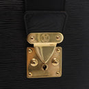 LOUIS VUITTON Epi Serviette Fermoir Business Bag Black M54352 LV Auth bs31310-19