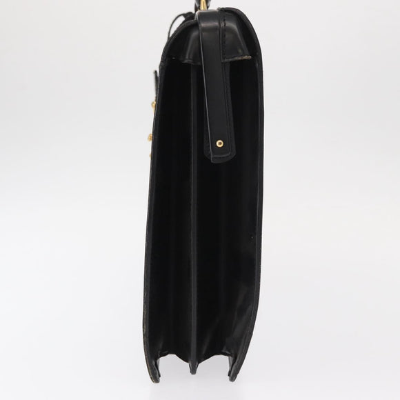 LOUIS VUITTON Epi Serviette Fermoir Business Bag Black M54352 LV Auth bs31310