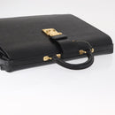 LOUIS VUITTON Epi Serviette Fermoir Business Bag Black M54352 LV Auth bs31310-6