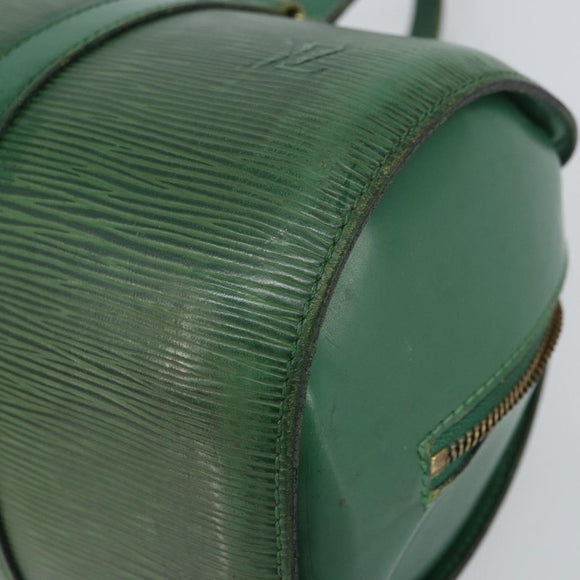 LOUIS VUITTON Epi Soufflot Hand Bag Green M52224 LV Auth bs31313