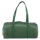 LOUIS VUITTON Epi Soufflot Hand Bag Green M52224 LV Auth bs31313-2