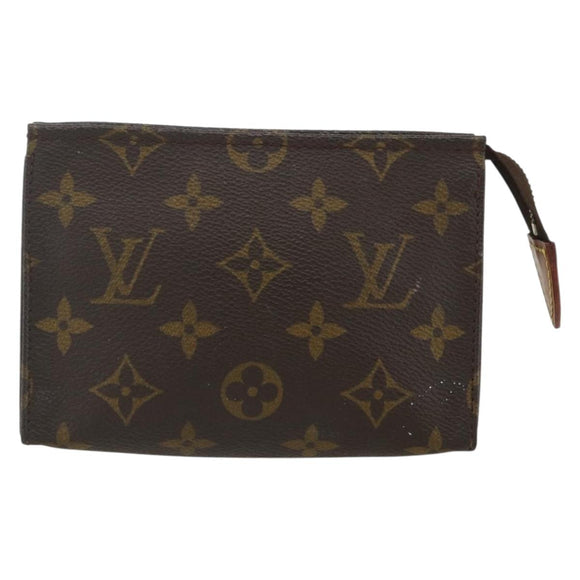 LOUIS VUITTON Monogram Poche Toilette 15 Pouch M47546 LV Auth bs31316