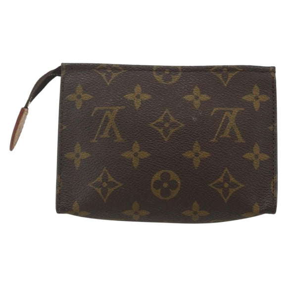 LOUIS VUITTON Monogram Poche Toilette 15 Pouch M47546 LV Auth bs31316