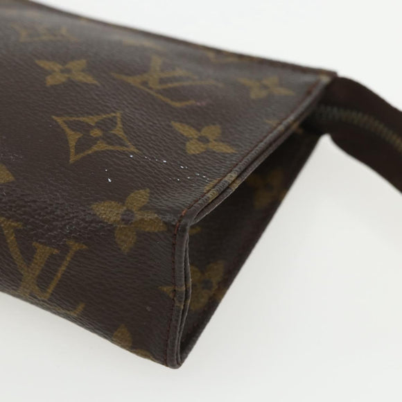 LOUIS VUITTON Monogram Poche Toilette 15 Pouch M47546 LV Auth bs31316