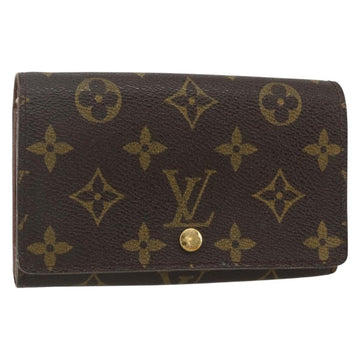 LOUIS VUITTON Monogram Porte Monnaie Billets Tresor Wallet M61730 Auth bs31324
