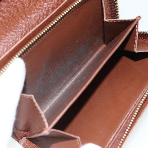 LOUIS VUITTON Monogram Porte Monnaie Billets Tresor Wallet M61730 Auth bs31324