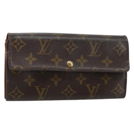 LOUIS VUITTON Monogram Pochette Porte Monnaie Credit Wallet M61725 Auth bs31325