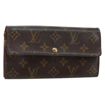 LOUIS VUITTON Monogram Pochette Porte Monnaie Credit Wallet M61725 Auth bs31325