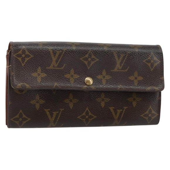 LOUIS VUITTON Monogram Pochette Porte Monnaie Credit Wallet M61725 Auth bs31325