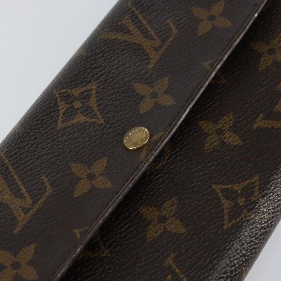 LOUIS VUITTON Monogram Pochette Porte Monnaie Credit Wallet M61725 Auth bs31325