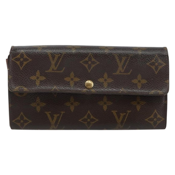 LOUIS VUITTON Monogram Pochette Porte Monnaie Credit Wallet M61725 Auth bs31325