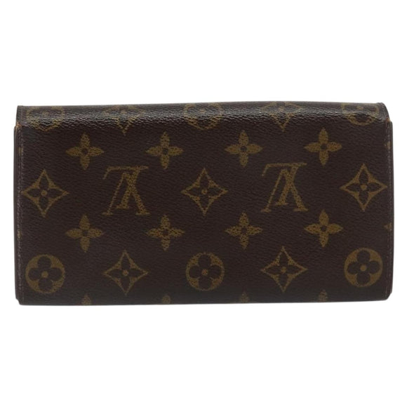LOUIS VUITTON Monogram Pochette Porte Monnaie Credit Wallet M61725 Auth bs31325