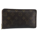 LOUIS VUITTON Monogram Porte Monnaie Zip Long Wallet M61727 LV Auth bs31326-1