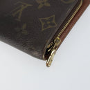 LOUIS VUITTON Monogram Porte Monnaie Zip Long Wallet M61727 LV Auth bs31326-15