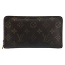 LOUIS VUITTON Monogram Porte Monnaie Zip Long Wallet M61727 LV Auth bs31326-13