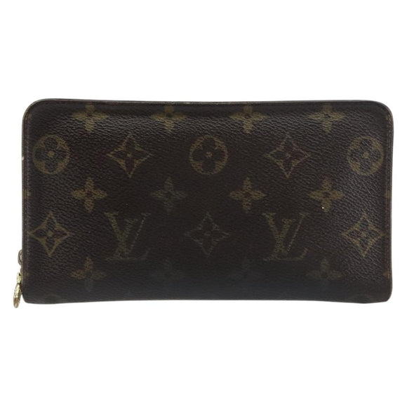 LOUIS VUITTON Monogram Porte Monnaie Zip Long Wallet M61727 LV Auth bs31326
