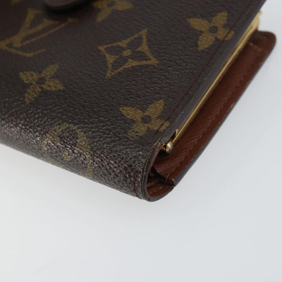 LOUIS VUITTON Monogram Portefeuille Viennois Bifold Wallet M61674 Auth bs31328
