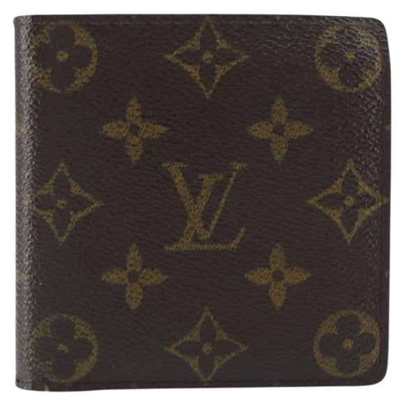 LOUIS VUITTON Monogram Portefeuille Marco Bifold Wallet M61675 LV Auth bs31329