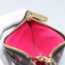 LOUIS VUITTON Multicolor Pochette Cles NM Coin Purse Black M60279 Auth bs31332V-17