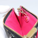 LOUIS VUITTON Multicolor Pochette Cles NM Coin Purse Black M60279 Auth bs31332V-18