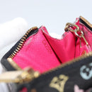 LOUIS VUITTON Multicolor Pochette Cles NM Coin Purse Black M60279 Auth bs31332V-11