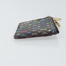 LOUIS VUITTON Multicolor Pochette Cles NM Coin Purse Black M60279 Auth bs31332V-3