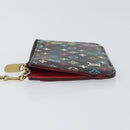 LOUIS VUITTON Multicolor Pochette Cles NM Coin Purse Black M60279 Auth bs31332V-4