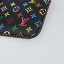 LOUIS VUITTON Multicolor Pochette Cles NM Coin Purse Black M60279 Auth bs31332V-7
