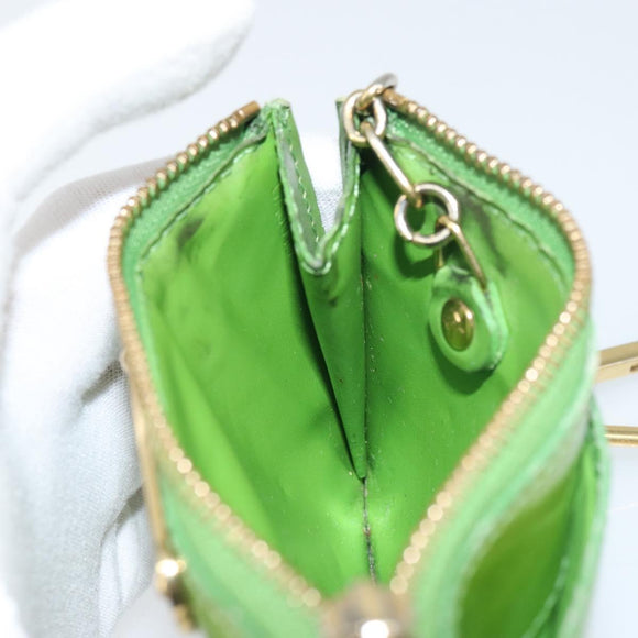 LOUIS VUITTON Vernis Pochette Cles NM Coin Purse Vertnick M93639 LV Auth bs31333
