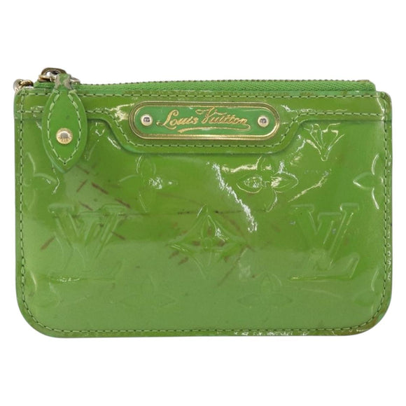 LOUIS VUITTON Vernis Pochette Cles NM Coin Purse Vertnick M93639 LV Auth bs31333