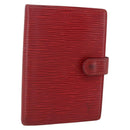 LOUIS VUITTON Epi Agenda PM Day Planner Cover Red R20057 LV Auth bs31335-1