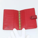 LOUIS VUITTON Epi Agenda PM Day Planner Cover Red R20057 LV Auth bs31335-8