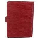 LOUIS VUITTON Epi Agenda PM Day Planner Cover Red R20057 LV Auth bs31335-2