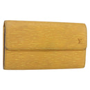 LOUIS VUITTON Epi PochettePorte Monnaie Credit Wallet Yellow M63579 Auth bs31336-1