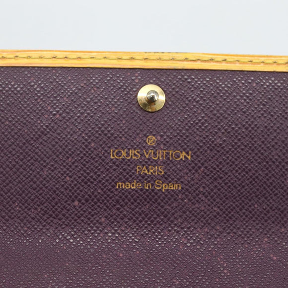 LOUIS VUITTON Epi PochettePorte Monnaie Credit Wallet Yellow M63579 Auth bs31336