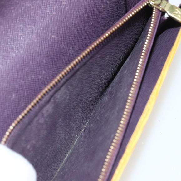 LOUIS VUITTON Epi PochettePorte Monnaie Credit Wallet Yellow M63579 Auth bs31336