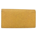 LOUIS VUITTON Epi PochettePorte Monnaie Credit Wallet Yellow M63579 Auth bs31336-2