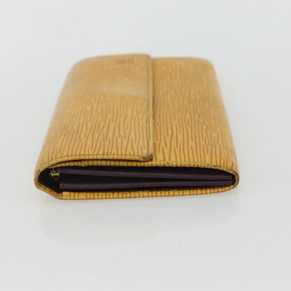 LOUIS VUITTON Epi PochettePorte Monnaie Credit Wallet Yellow M63579 Auth bs31336