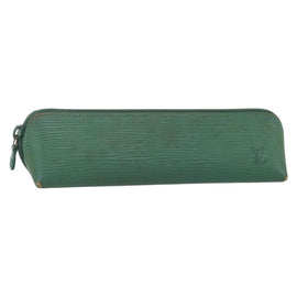 LOUIS VUITTON Epi Trousse Crayons Pen Case Green M56544 LV Auth bs31337